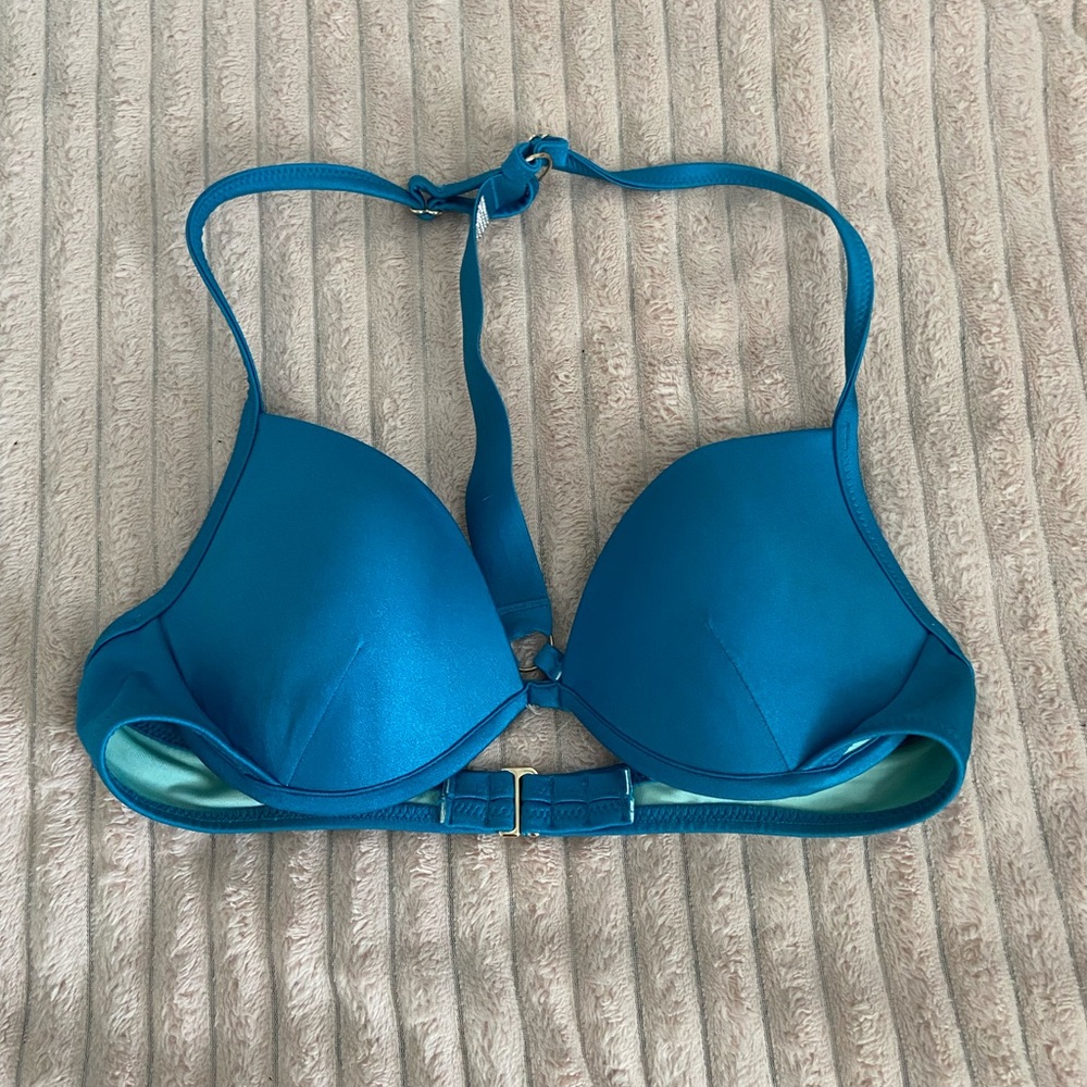 VICTORIA’S SECRET ONLY WORN ONCE blue swim bra